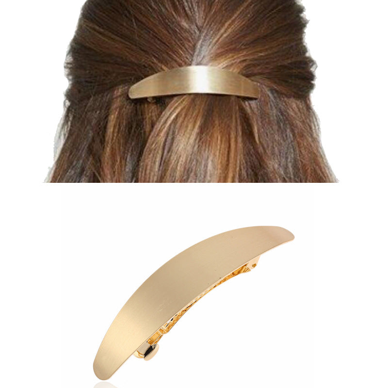 Wholesale Metal Glossy Long Oval Hair Clips